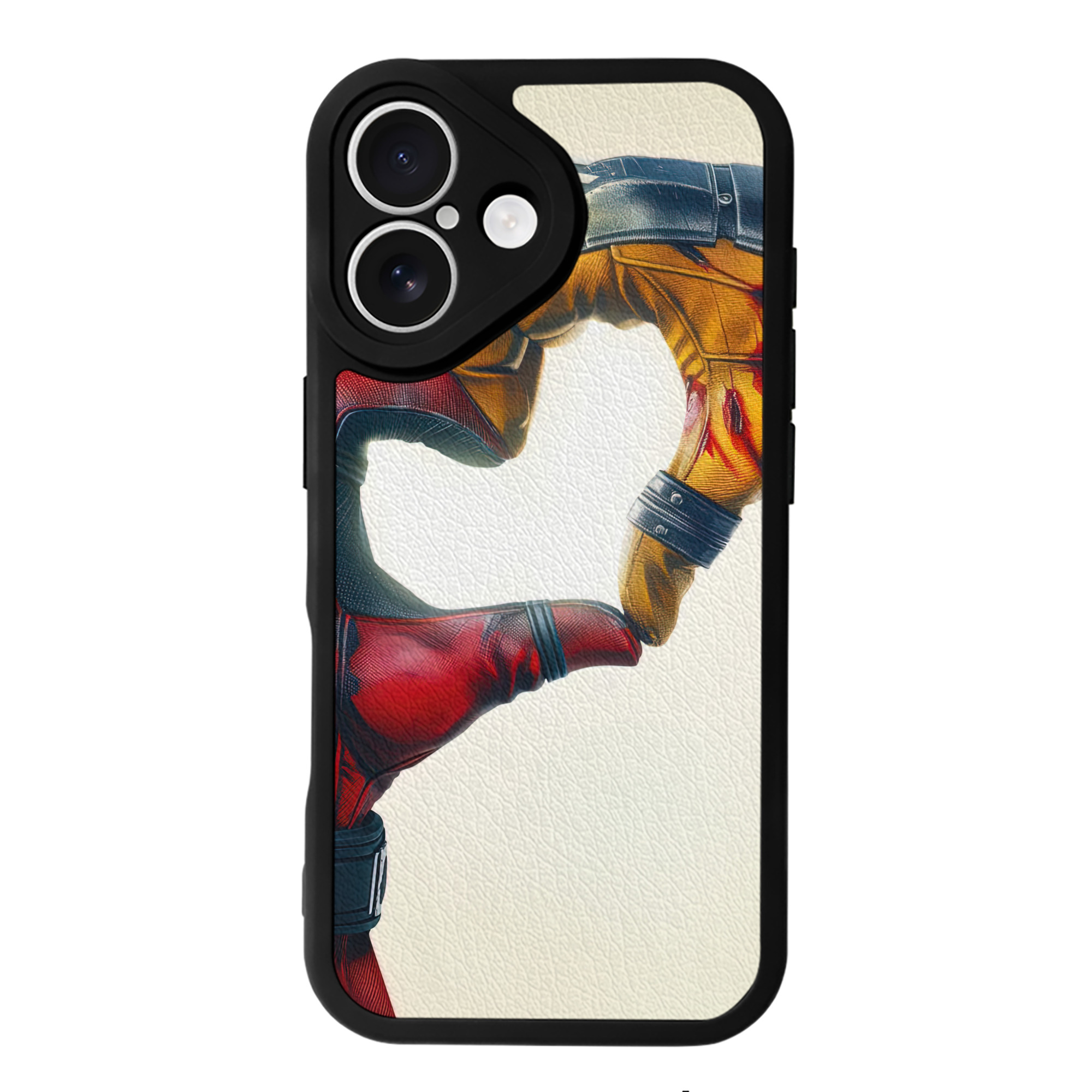 （画像用） Deadpool デッドプール 【iPhone 16シリーズ対応】シリコンスマホケース（レザー調） 材質：シリコン